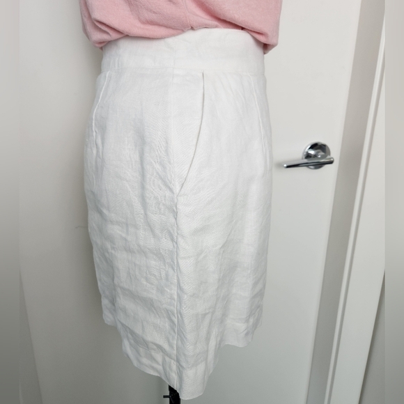 Assembly Label White Linen Skirt - Picture 4 of 14